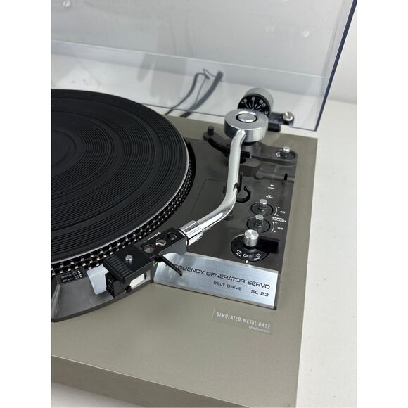 Technics SL-23 Turntable Tone Arm Assembly w/ Controls, Counterweight & Stylus - Picture 2 of 14